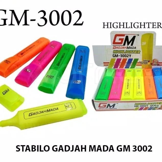 

Highlighter Stabilo GM Gadjahmada GM-3002B 3002