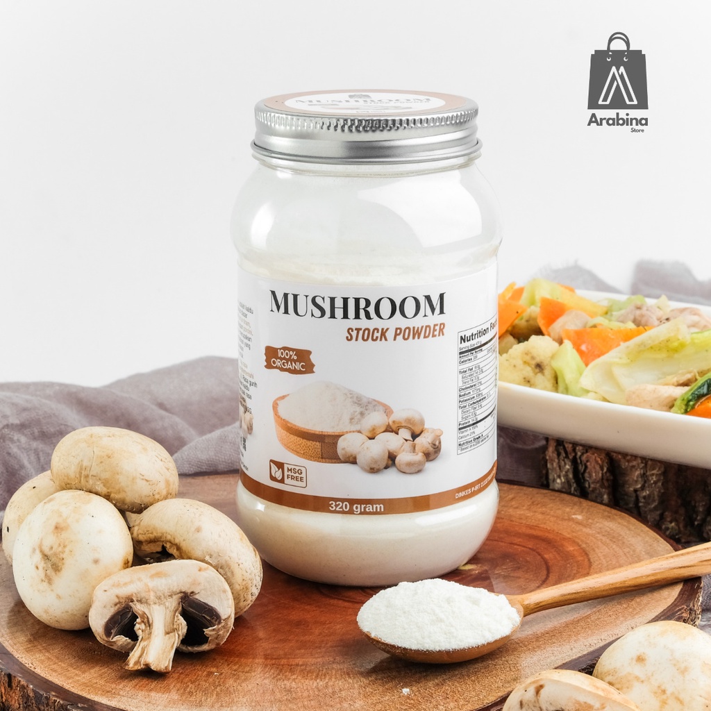 Kaldu Jamur Organik Non MSG Bumbu Penyedap Rasa Mushroom Seasoning Powder