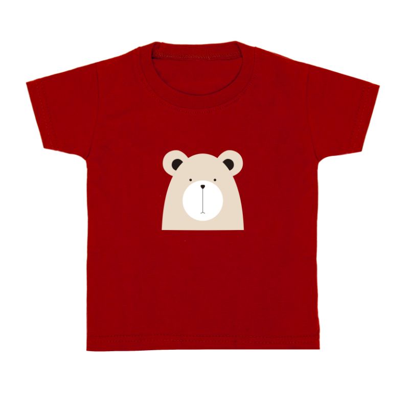 baju kaos anak 1-12TH motif Lucky bear unisex katun