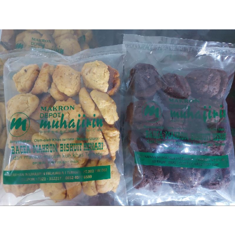 

Makron Biskuit Kenari MUHAJIRIN Oleh-Oleh Khas Ternate