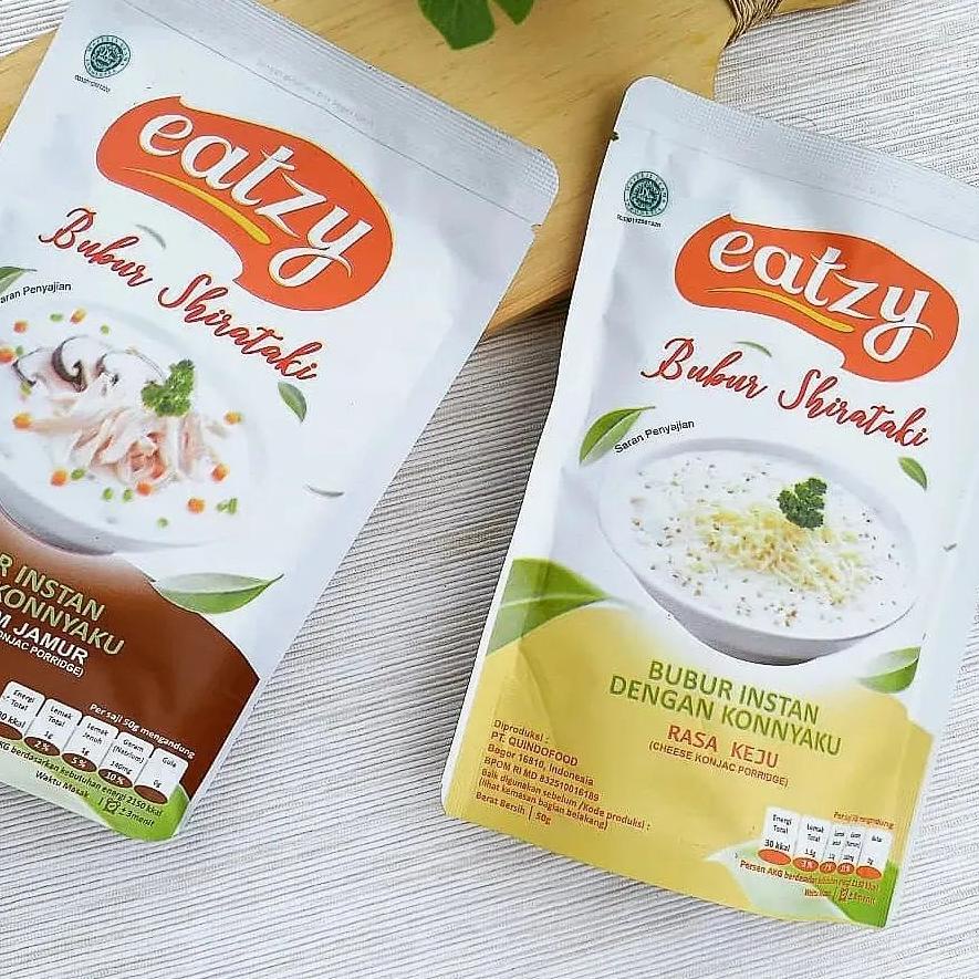 

⚡TOK SIAP 【COD Eatzy Bubur Shirataki Instan Konnyaku 50 g low callories Diet