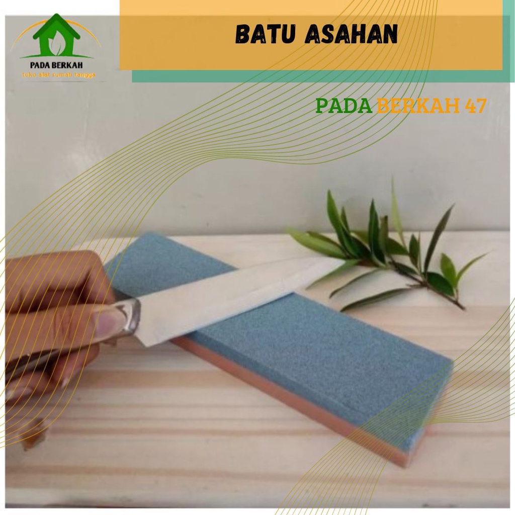 Batu Asahan Pengasah Pisau Batu Asahan Gunting Golok Penajam Pisau