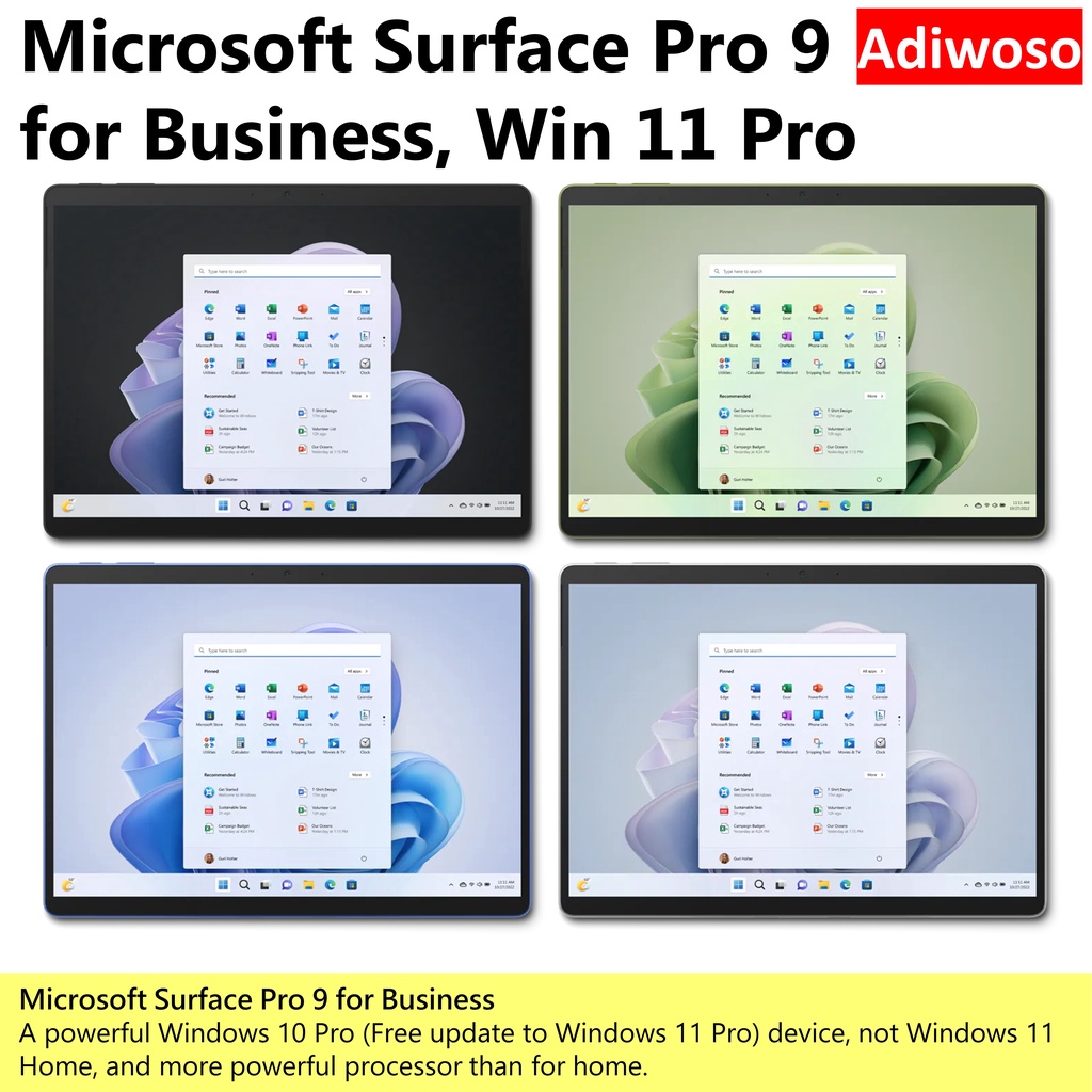 Microsoft Surface Pro 9 for Business and Home