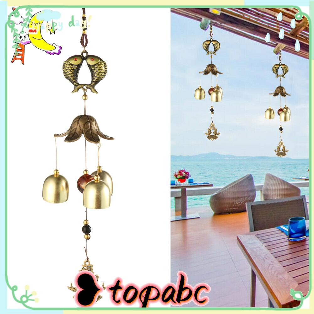 Top Retro Metal Wind Chime Outdoor Taman Halaman Balkon Jendela Dekorasi Rumah Pesona Keberuntungan