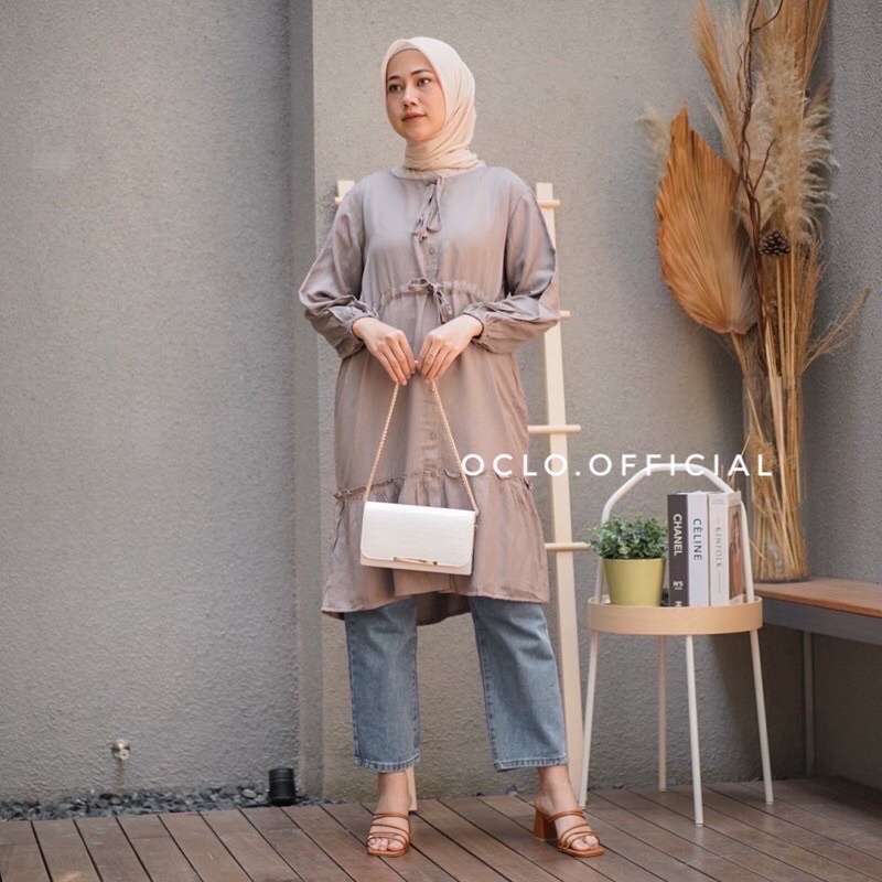 Yarara Tunic by OcloOfficial - Grey | Dress Serut Tunik