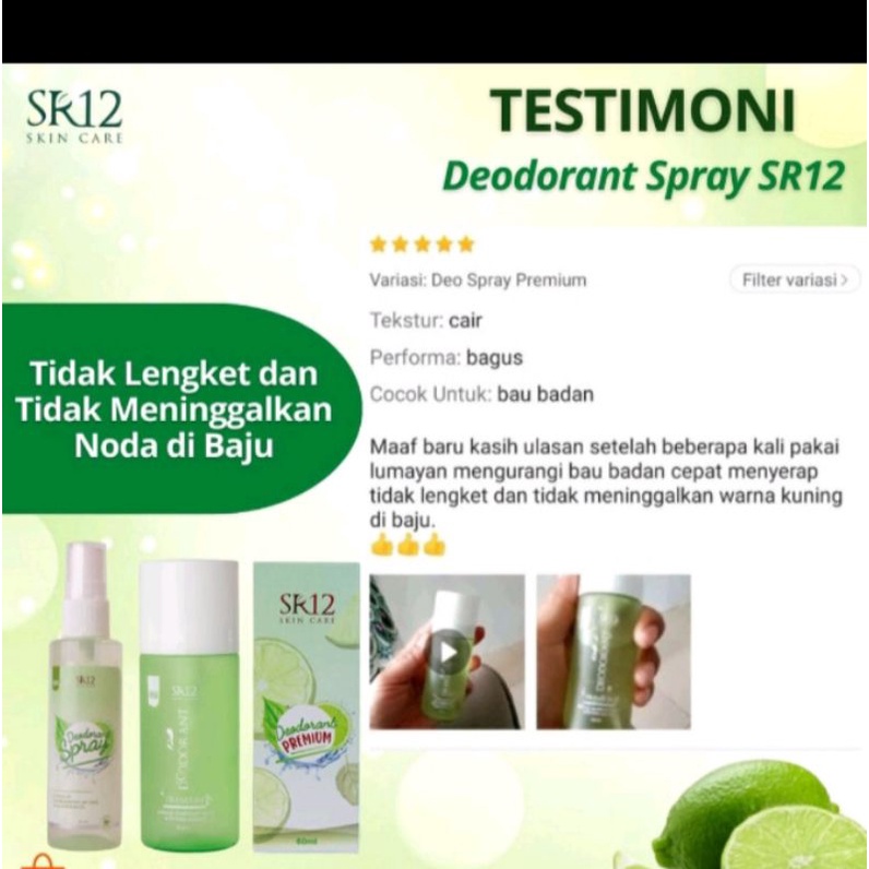 deodoran sr12 premium/spray sr12