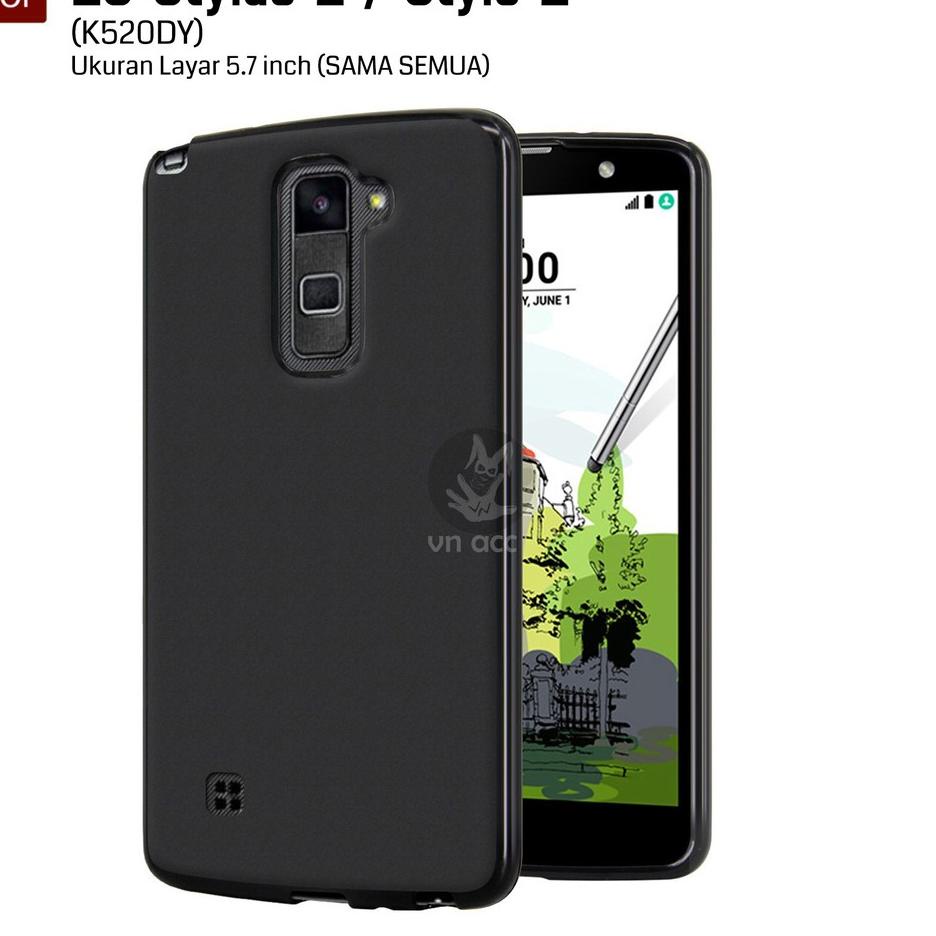 PROMO SPESIAL Darknight LG Stylus 2 / Stylo 2 / K520DY / Dual / LTE | Black Matte Softcase Baby Skin