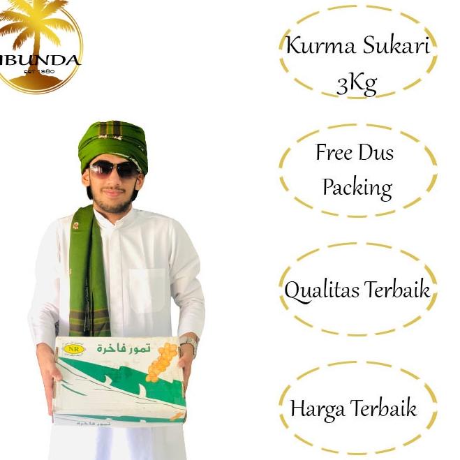 

✓ Grosir kurma sukkari 3Kg | kurma sukari | Free dus packing dan plastic wrap