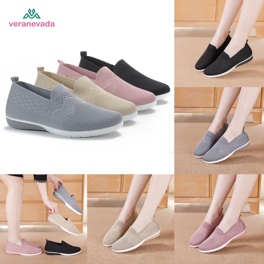 Vera Nevada Sepatu Flat Slip On Wanita Shoes A27