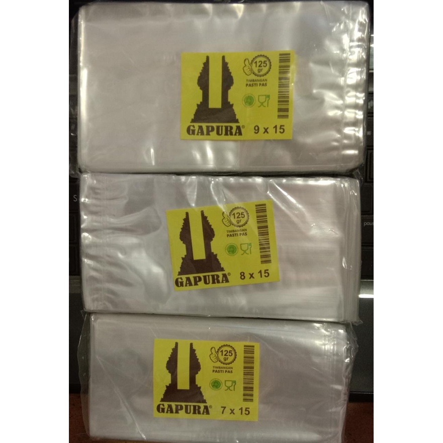 Plastik PP Uk. 7x15 | 8x15 | 9x15 Plastik Bening Plasik PP ( MF8 )