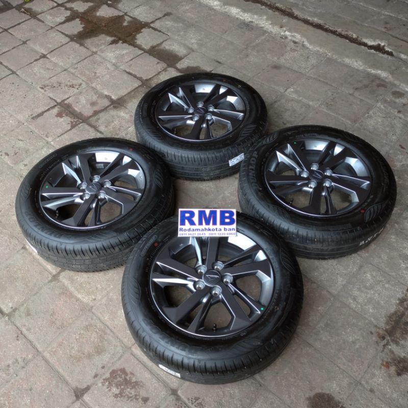 VELG MOBIL BEKAS ORIGINAL ALL NEW XENIA RING 15 + BAN BISAA BUAT SIENTA ALTIS