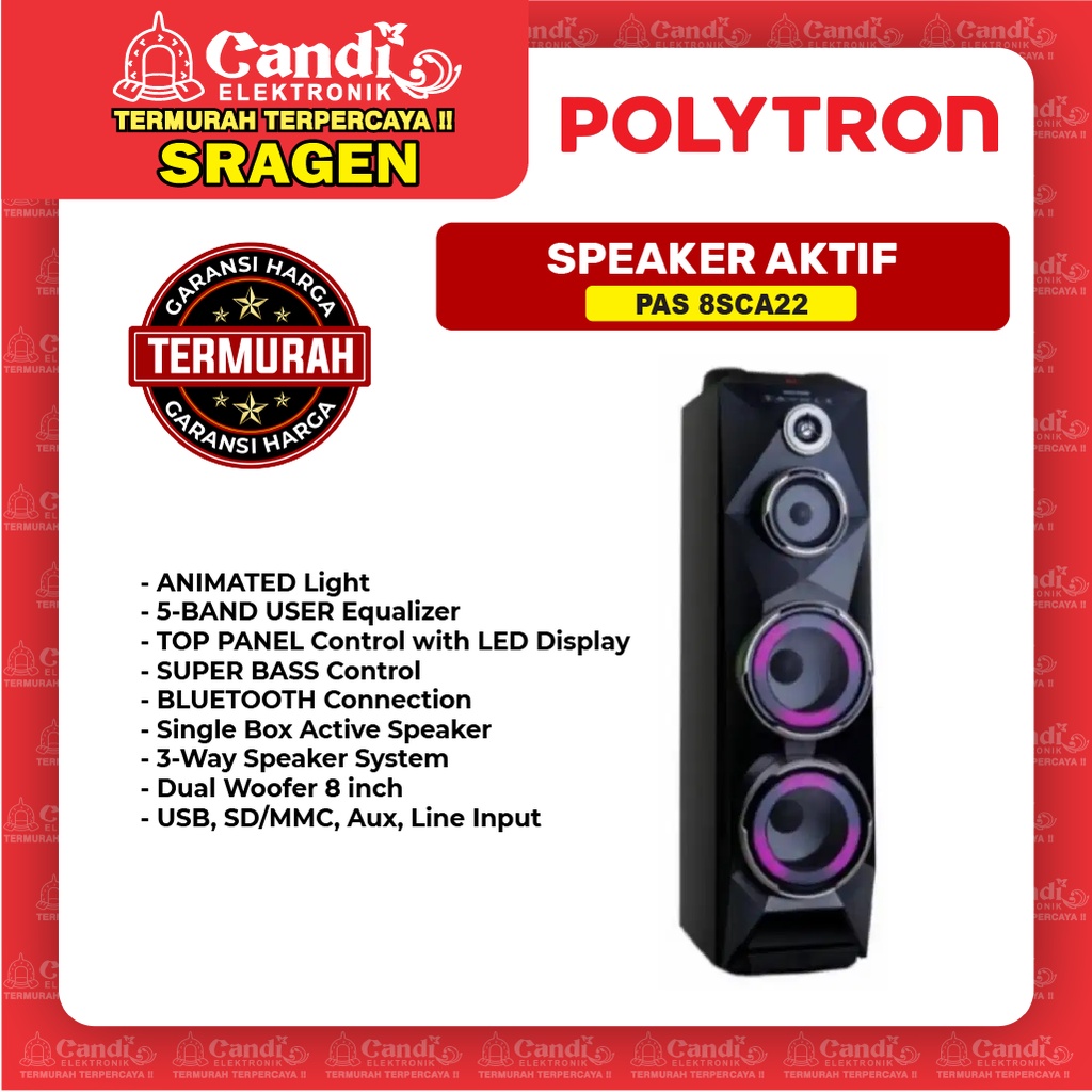 POLYTRON Speaker Aktif PAS 8SCA22