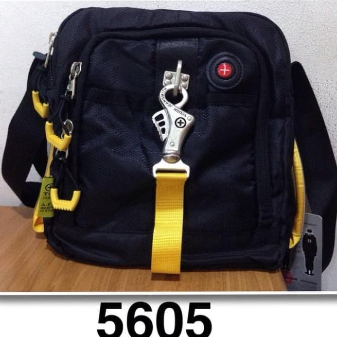 Tas Selempang Pria Kanvas Tas Selempang Tough Army Tas Outdoor Deepblue256