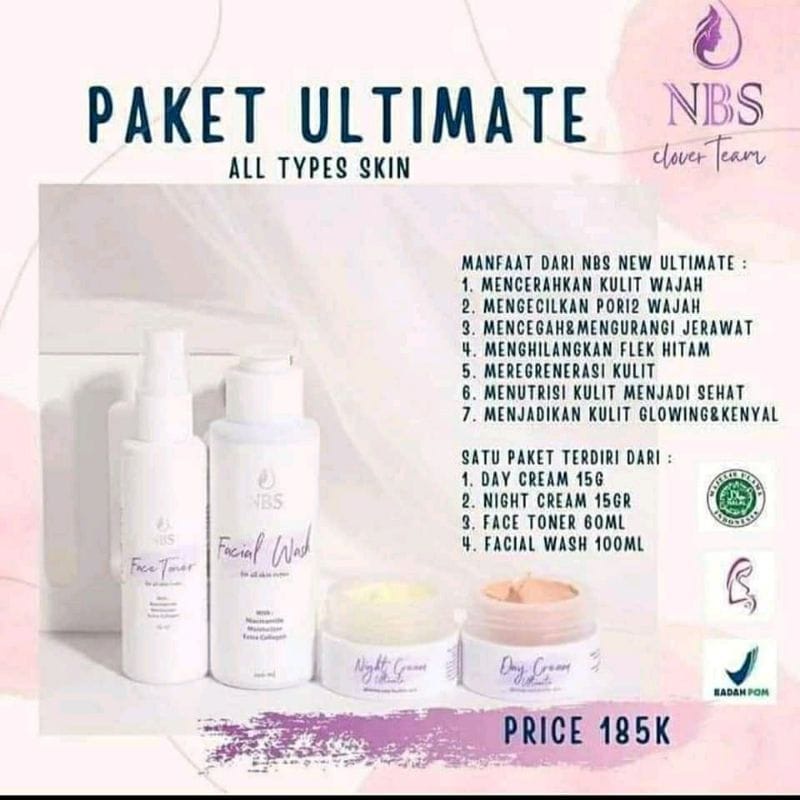 Skincare/Pemutih Wajah Ultimate NBS Extra Glow
