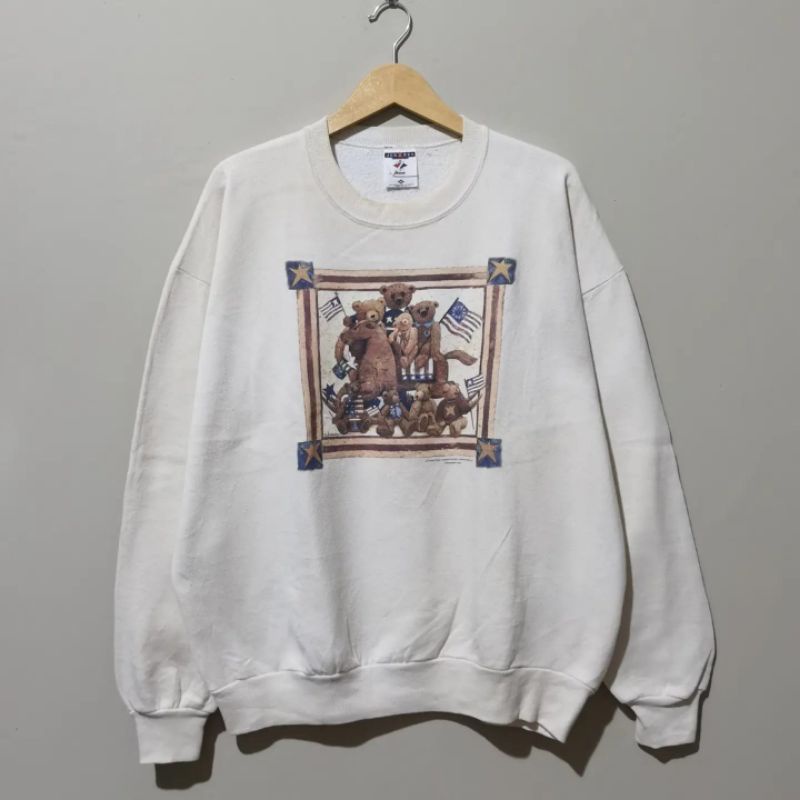 Crewneck Jerzees Bears Family Vintage 90s