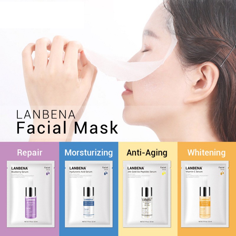 (READY &amp; ORI) LANBENA SERUM FACIAL MASK MASKER WAJAH LB7495 7501 7471 7488 7464 7518