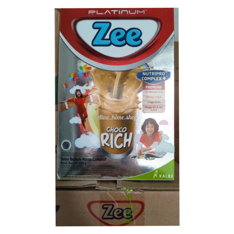 ZEE PLATINUM RASA VANILA DAN COKLAT 350 GRAM UNTUK USIA 3-12 TAHUN