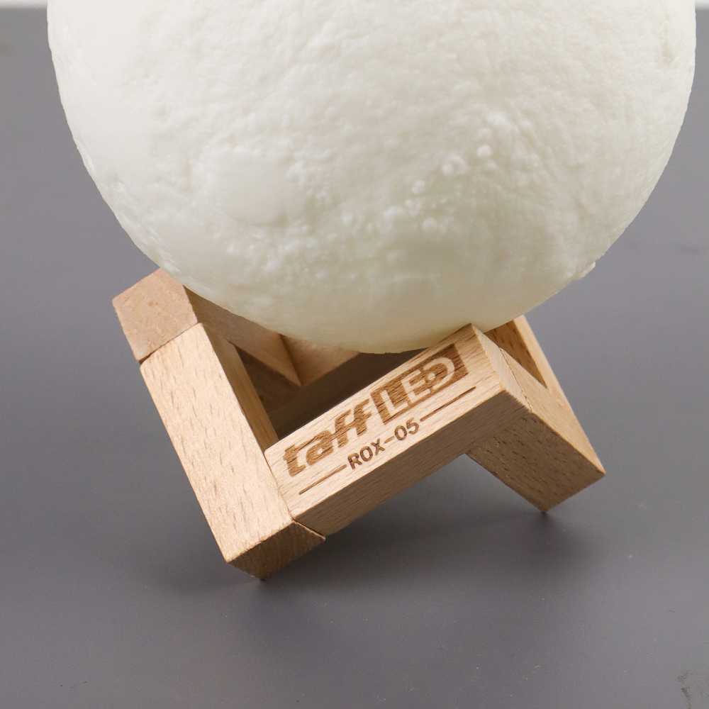 Lampu Tidur Kamar Aesthetic Lucu LED Bulan 3D Printed Moon Night Light Lamp TaffLED