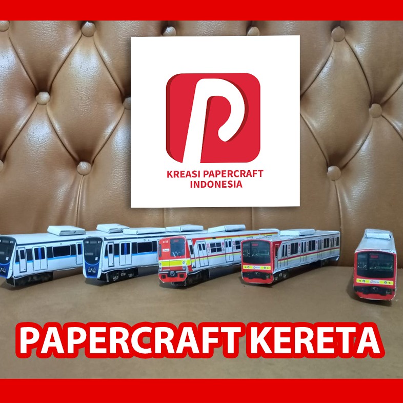 PAPERCRAFT KERETA API