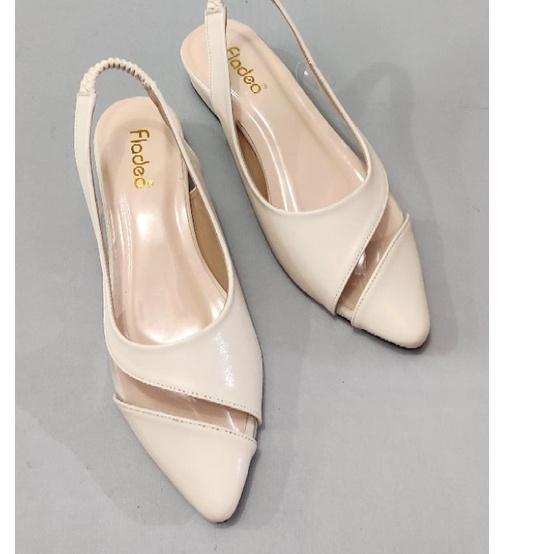Murah Banget sandal wanita fladeo hak 3 cm (mika tali belakang)