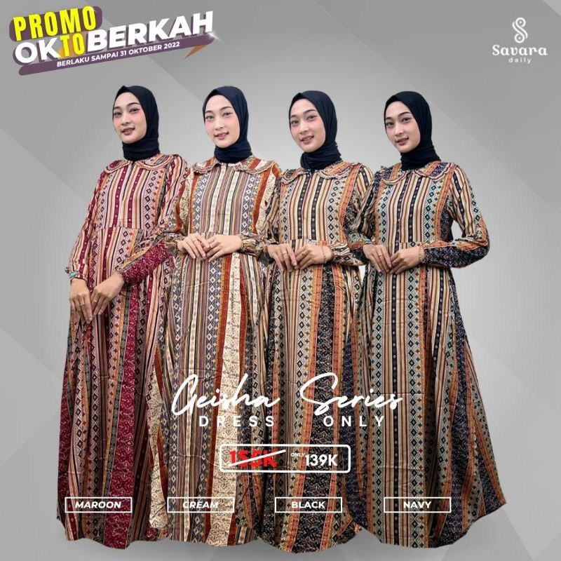 GEISHA DRESS by SAVARA DAILY/GAMIS RAYON BUSUI
