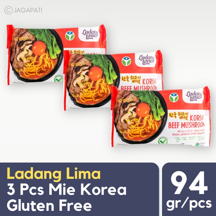 

Paket Ladang Lima - Mie Korea Gluten Free 94 gr Isi 3 Pcs