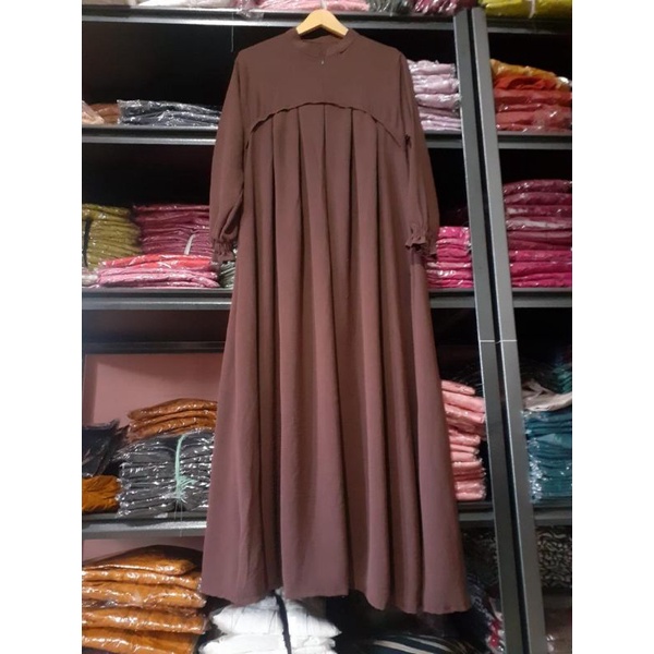 DRESS CRINKLE/BAJU GAMIS BAHAN CRINKLE/DRESS MUSLIM CRINKLE/GAMIS MURAH