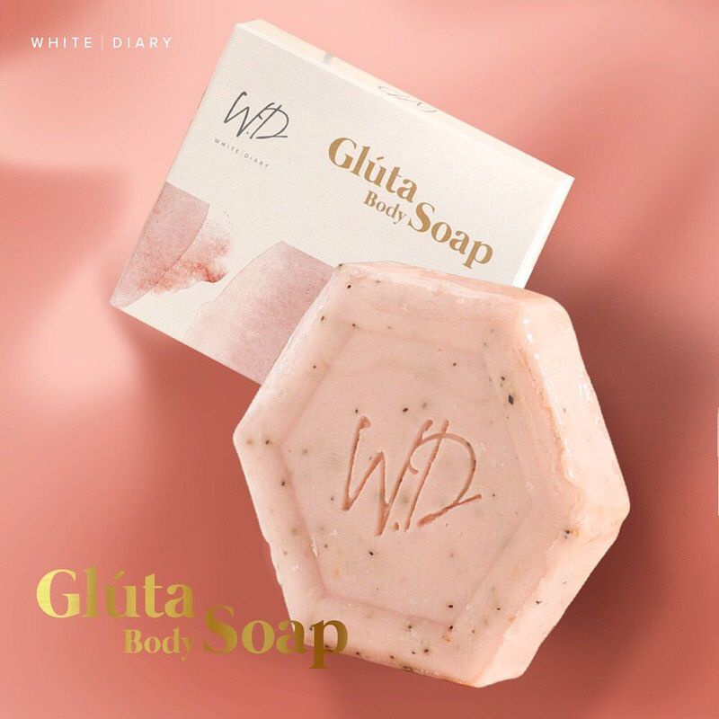 White Diary Gluta Whitening Body Soap / Sabun Pemutih