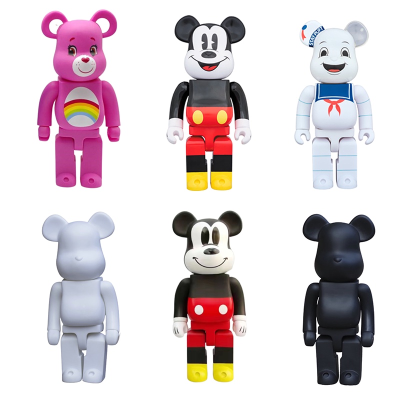 Figure Mickey Bear Daredevils Trendy Block400% Bangunan Bearbrick Action