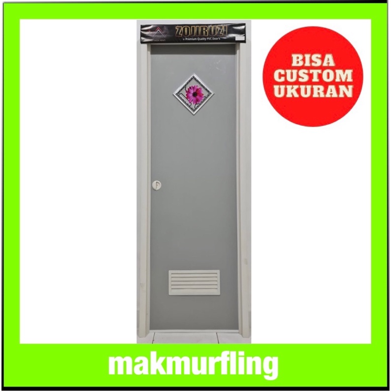 Pintu Kamar Mandi PVC Murah + Bisa Custom Harga Terjangkau