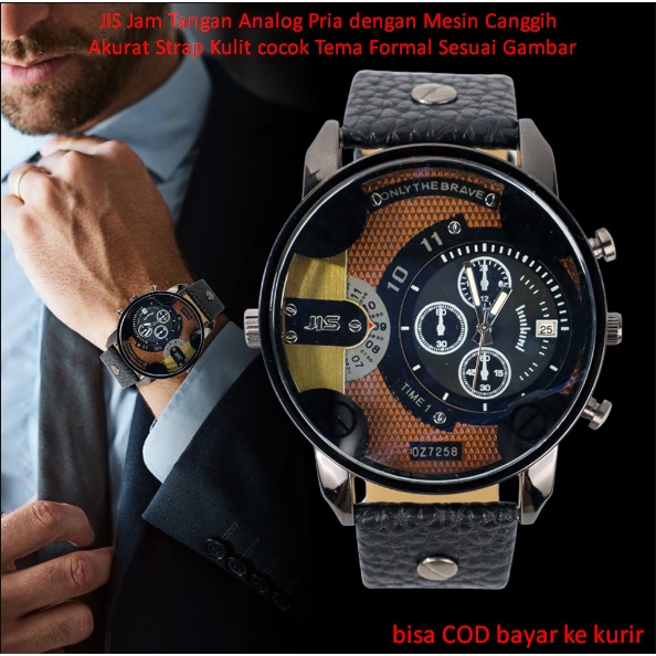 Jual Jis Jam Tangan Analog Pria Dengan Mesin Canggih Akurat Strap Kulit