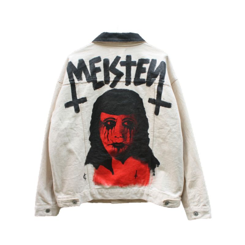 DM.070 || JACKET JEANS CUSTOM PAINTING
