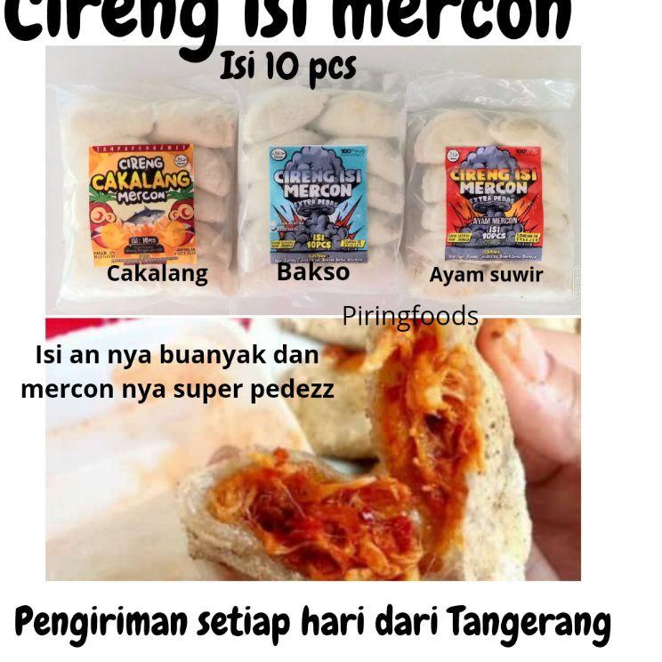 

Free Ongkir CIRENG MERCON EXTRA PEDAS ISI AYAM SUWIR/ BAKSO MERCON/ CAKALANG/ MOZARELLA