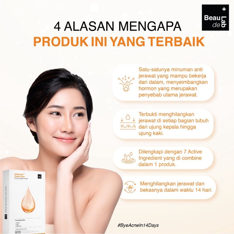 ACNALOGY Powder Drink | Obat Minum Jerawat | Minuman Anti Oksidan