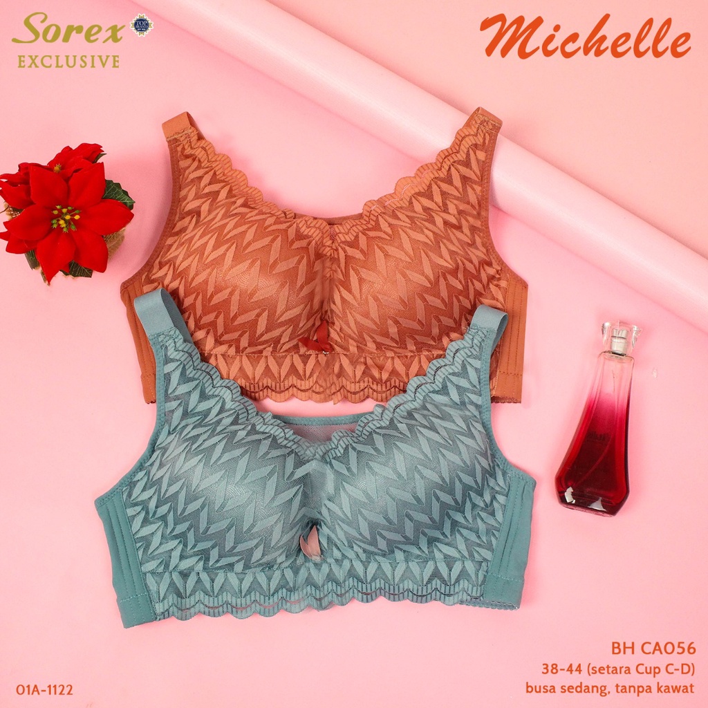 Bra bh Renda Brukat Tanpa kawat 056 Sorex (Big Cup)