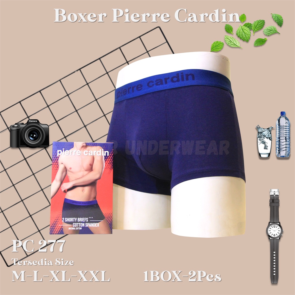 Pierre Cardin Celana Boxer Pria PC 277 1 Box isi 2Pcs