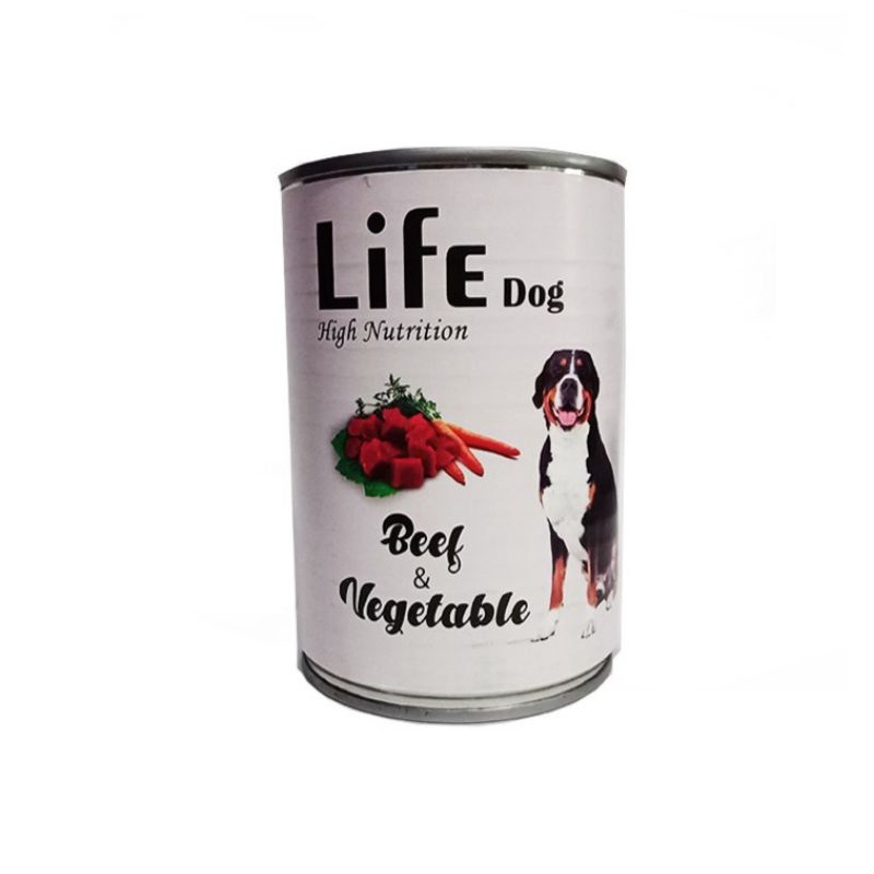 LIFE DOG KALENG 375gr makanan basah anjing