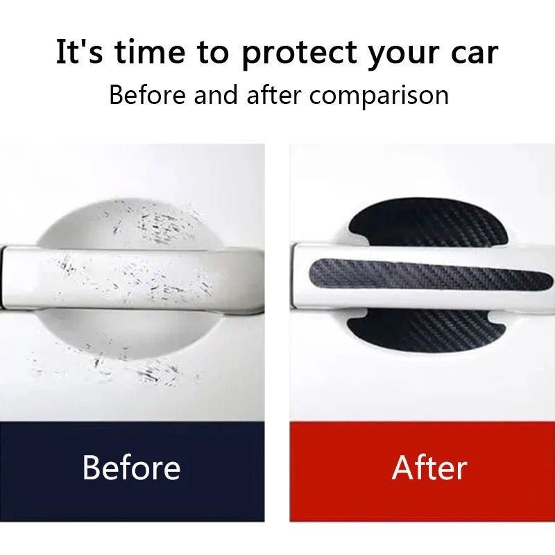 8pcs Stiker Pelindung Mobil Stiker Pelindung Pintu Mobil damper handle sticker Pelindung sticker Pelindung Gagang Pintu Anti Gores Stiker Mobil, Stiker logo, Tanda Eksterior, Eksterior Mobil