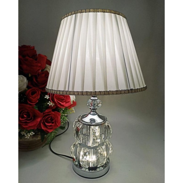 LAMPU MEJA KRISTAL MEWAH
