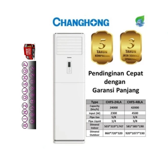 AC FLOOR STANDING 5PK CHANGHONG 3 PHASE