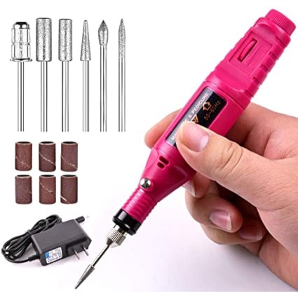 Electric Nail Drill Grinding Manicure Machine Mesin Kikir Amplas Kuku Listrik Nail Art Pen Pedicure