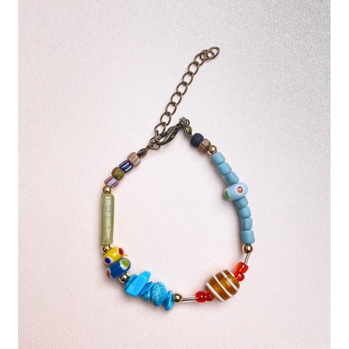 Gelang etnik glassbeads bracelet