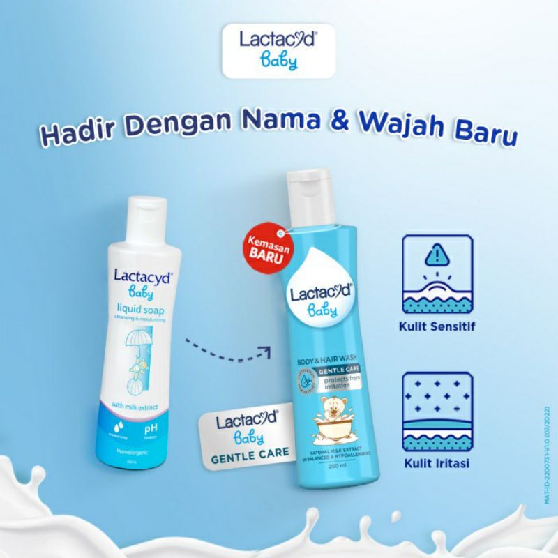 Lactacyd Baby Liquid Soap Gentle Care | Milk Ekstra 60ml 150ml 250ml 500ml