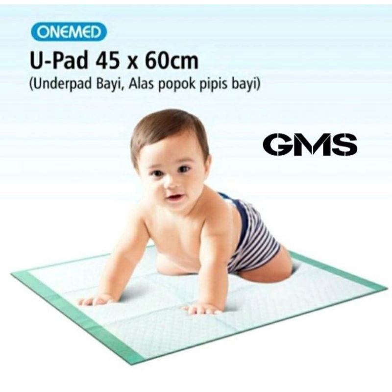 Underpad U Pad 45 x 60 cm Onemed / Perlak Anti Bocor Buat Bayi Anak Dewasa Bisa Juga buat Hewan Kesayangan Anda