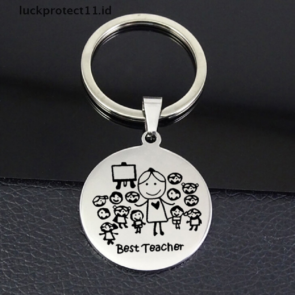 /Fashion Hot//// Grafir Keyring Thanks for Teacher Gantungan Kunci Custom Nama Hadiah Untuk Guru New.