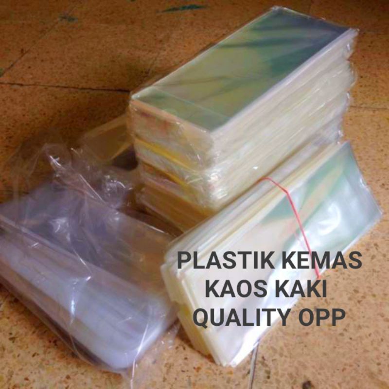 Plastik packing kaos kaki isi 1 Lusin ( untuk 12 pasang kaoskaki)