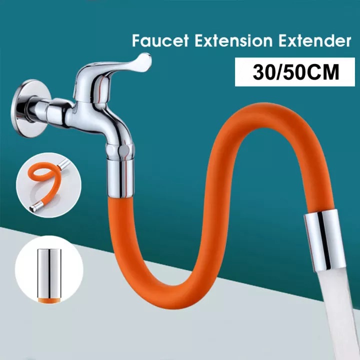 Selang Kran / Sambungan Keran Air Angsa Wastafel Flexible Bisa Berputar 360 Derajat Faucet Extension Extended Fleksibel Acc Plus