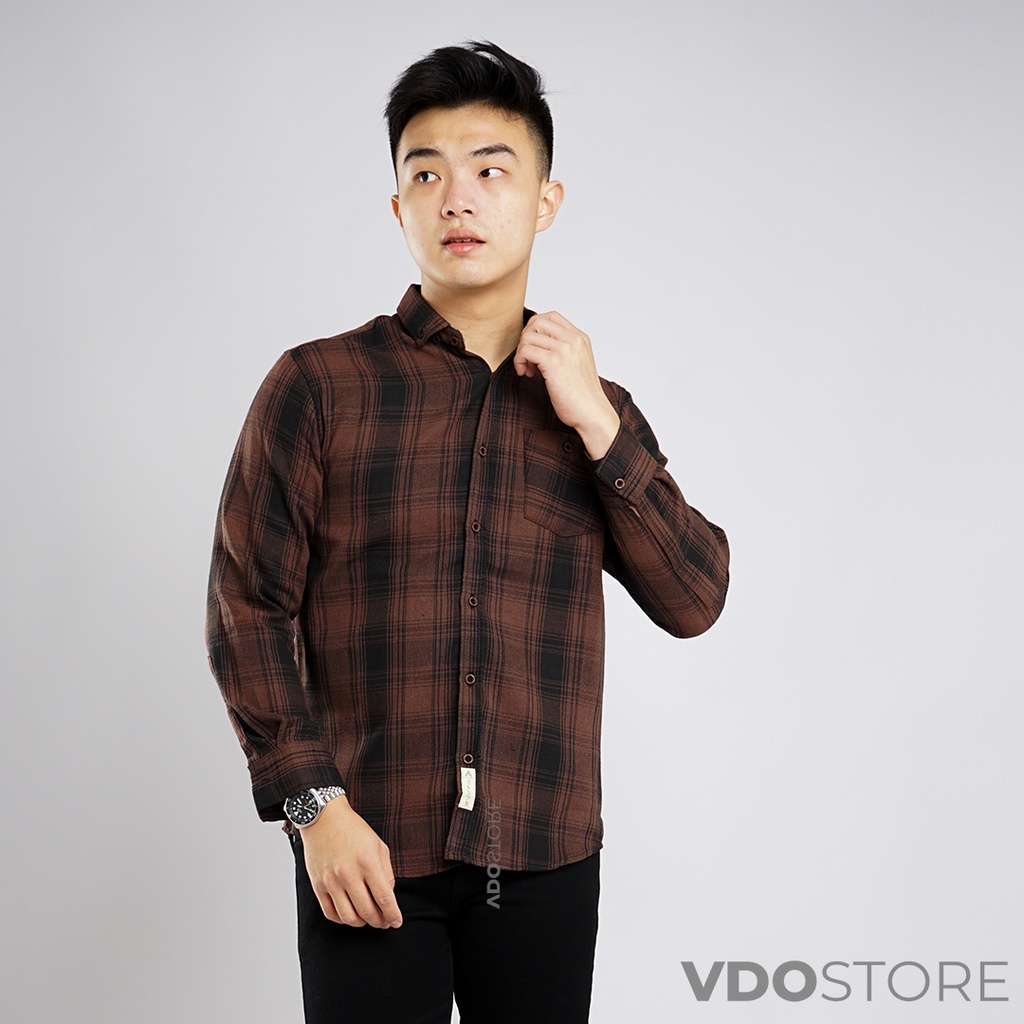 KEMEJA FLANEL PRIA 27B CASUAL BLACKFOREST - M L XL XXL 3XL - KEMEJA LENGAN PANJANG VDOSTORE DEWASA BAJU FLANNEL TANGAN PANJANG HITAM NAVY ABU MOTIF KEMEJA COWOK MURAH DEWASA SANTAI TEBAL KUALITAS IMPORT BAJU CATUR PANEL FANEL