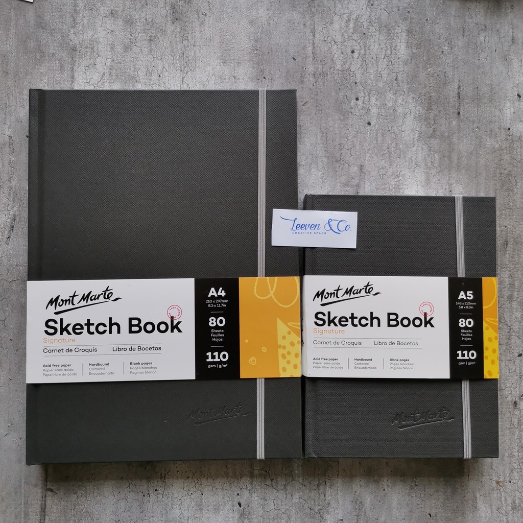 

MONT MARTE HARDBOUND SKETCH BOOK 110GSM A4/A5