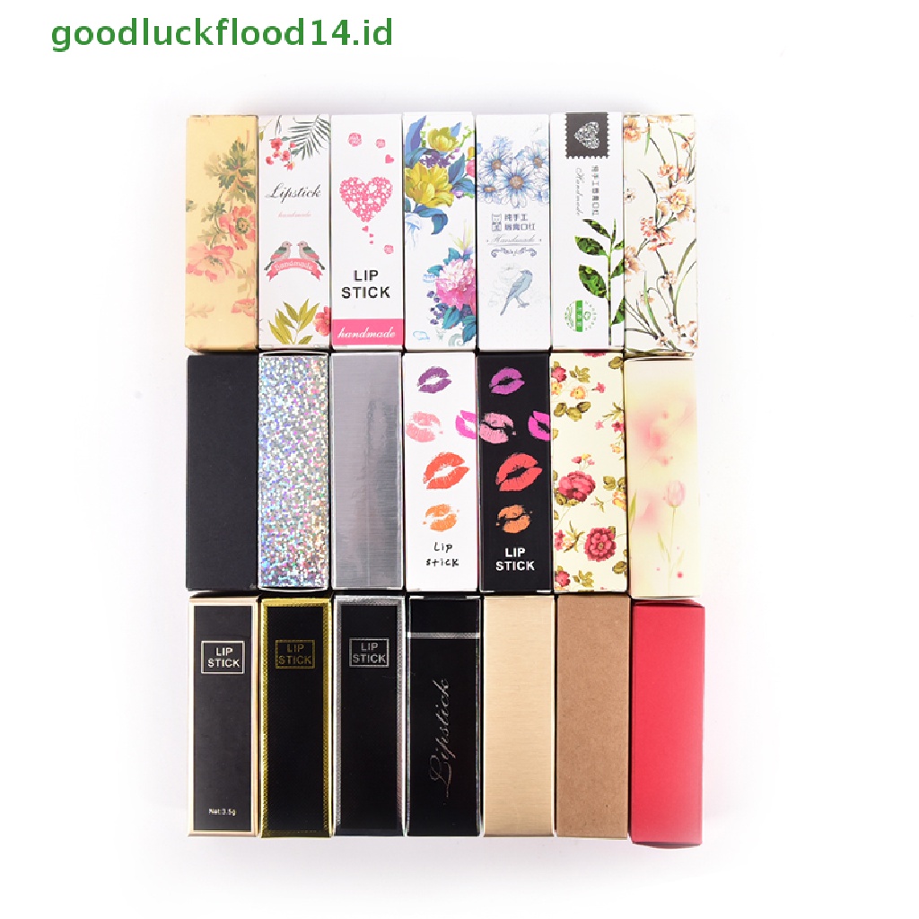 [GOOGFOUR] 10pcs Tube Lip Balm Kosong Kemasan Karton Box Lip Tube DIY Paper Case Box [TOP]